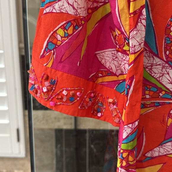 Trina Turk swim coverup, size M, like new condition, worn once. - Picture 4 of 5